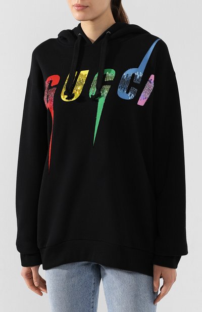 Хлопковое худи GUCCI, арт. 469251/XJA0E, фото 3