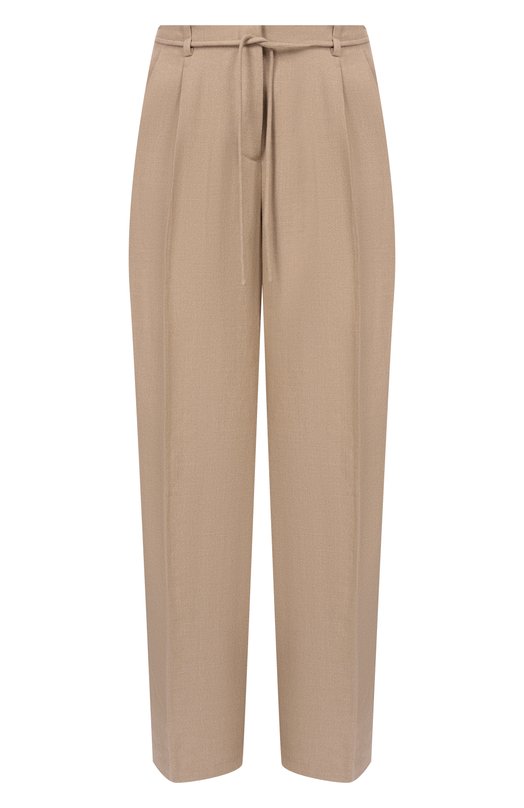 Брюки изо льна и вискозы 12 STOREEZ 137023 Бежевый 137023