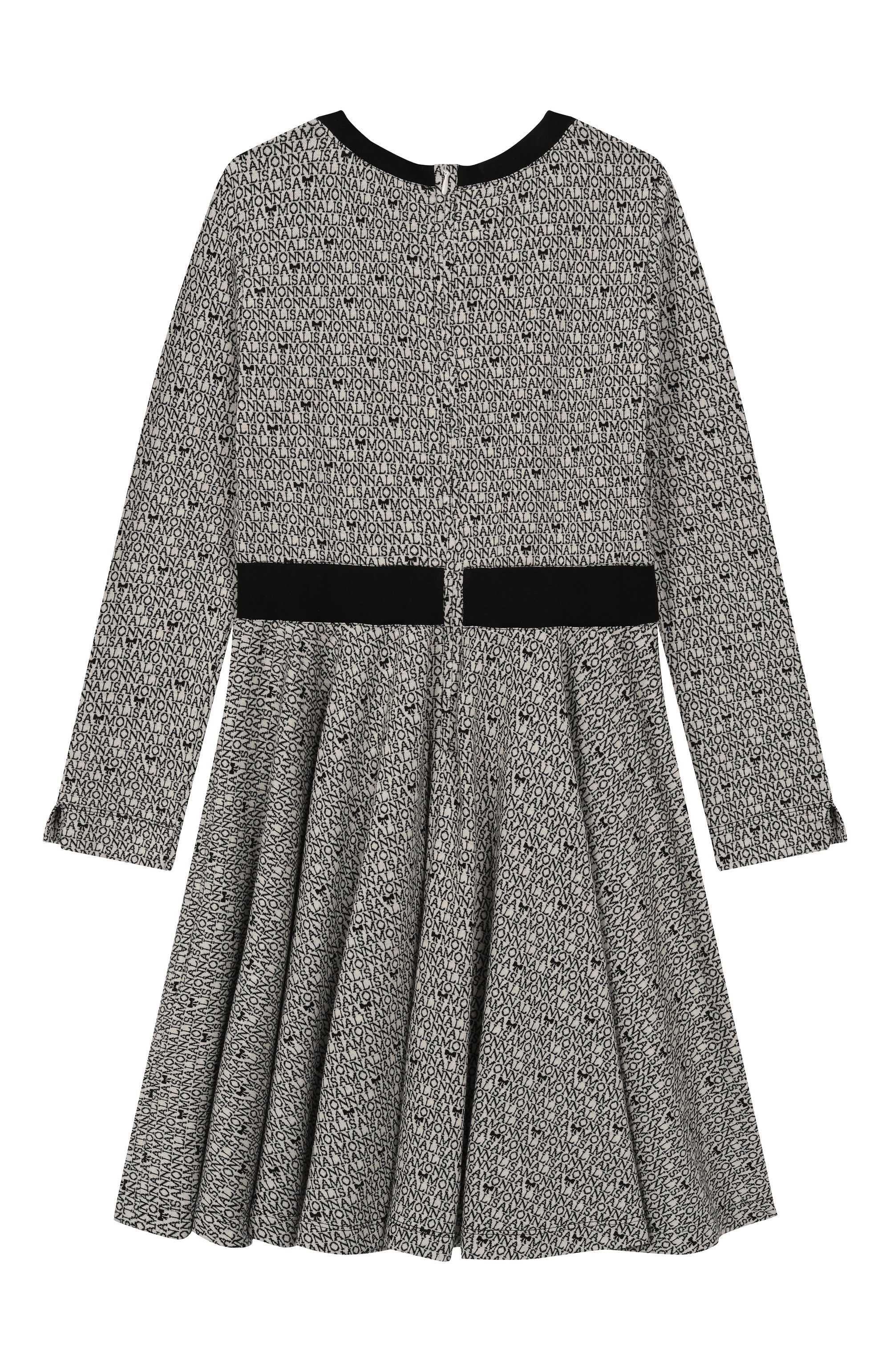 Платье MONNALISA черно-белого цвета по цене 32250 руб., арт. 17F904, фото 2 Платье MONNALISA, арт. 17F904, фото 2