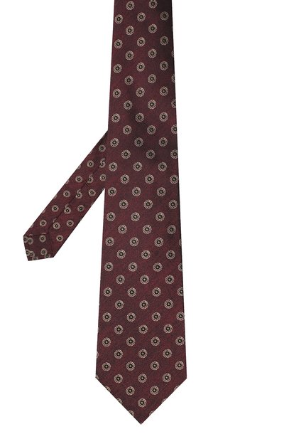 Шелковый галстук KITON красного цвета по цене 27850 руб., арт. UCRVKLC05G39, фото 2 Шелковый галстук KITON, арт. UCRVKLC05G39, фото 2