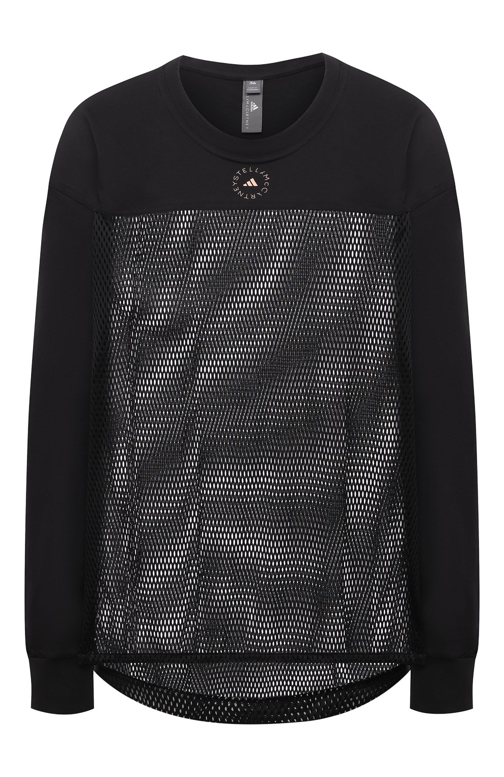 Хлопковый лонгслив ADIDAS BY STELLA MCCARTNEY черного цвета по цене 8425 руб., арт. GM5391, фото 1 Хлопковый лонгслив ADIDAS BY STELLA MCCARTNEY, арт. GM5391, фото 1