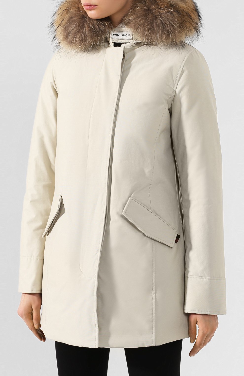 Пуховая парка WOOLRICH белого цвета по цене 68200 руб., арт. WWCPS2762/UT0001, фото 3 Пуховая парка WOOLRICH, арт. WWCPS2762/UT0001, фото 3
