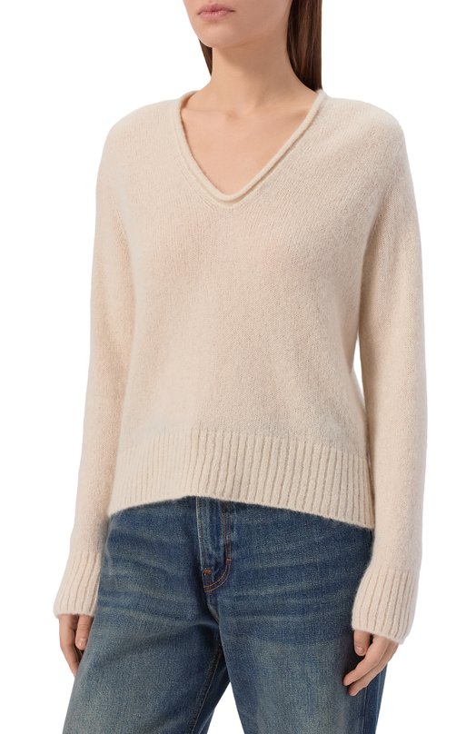 Кашемировый пуловер James Perse WLTC3067 Бежевый  WLTC3067 Фото 3