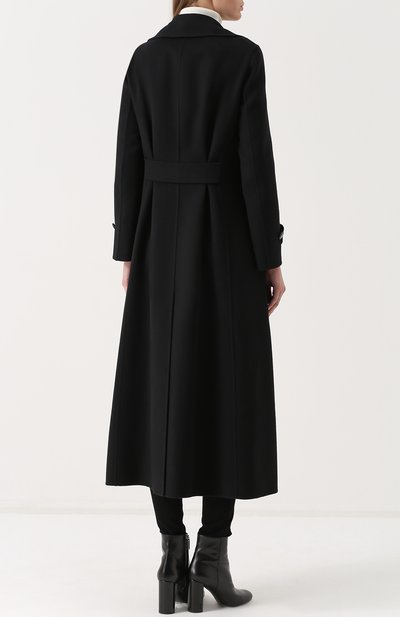 Удлиненное двубортное пальто GIORGIO ARMANI черного цвета по цене 391000 руб., арт. ZAL06T/ZA116, фото 4 Удлиненное двубортное пальто GIORGIO ARMANI, арт. ZAL06T/ZA116, фото 4