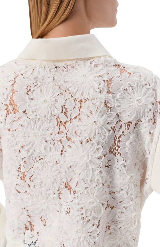 Хлопковое поло N21 E021/4089 Белый  E021/4089 Фото 5