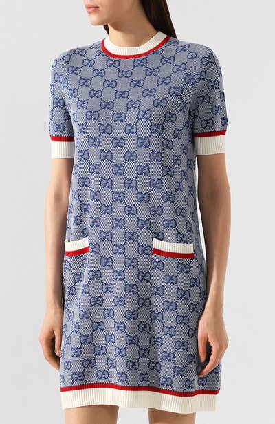 Платье из смеси шерсти и хлопка GUCCI, арт. 579787/XKARI, фото 3