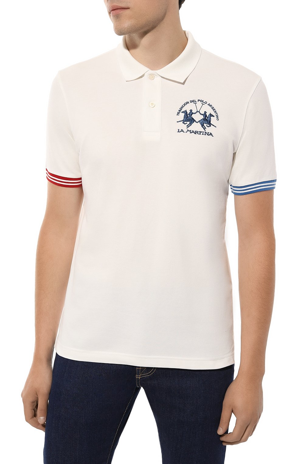 Хлопковое поло LA MARTINA, арт. WMP009/PK001, фото 3