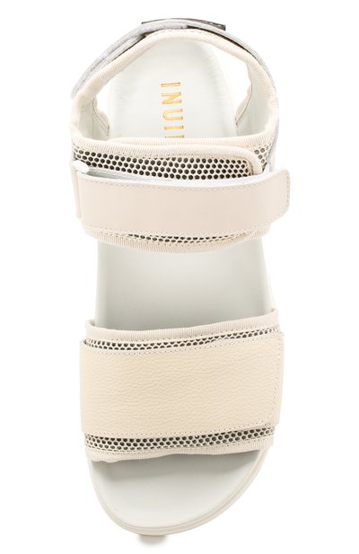 Комбинированные сандалии INUIKII белого цвета по цене 27550 руб., арт. 50105-15, фото 5 Комбинированные сандалии INUIKII, арт. 50105-15, фото 5