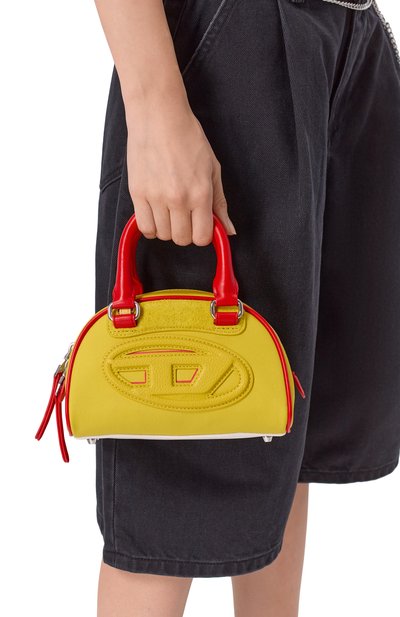 Сумка 1dr dome mini DIESEL желтого цвета по цене 42950 руб., арт. X10369/PR886, фото 2 Сумка 1dr dome mini DIESEL, арт. X10369/PR886, фото 2