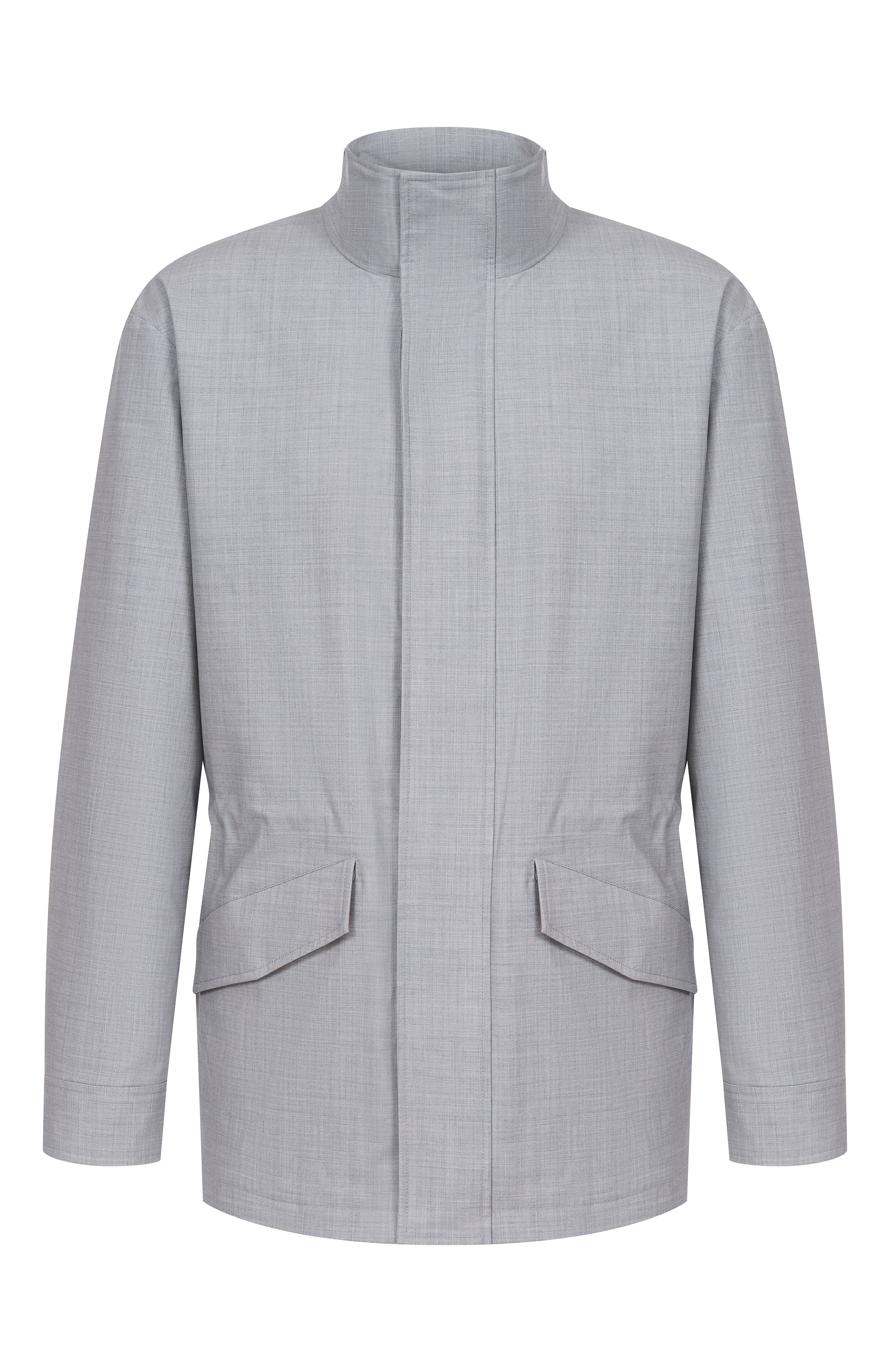 Шерстяная куртка 12 STOREEZ серого цвета по цене 47000 руб., арт. 135892, фото 1 Шерстяная куртка 12 STOREEZ, арт. 135892, фото 1