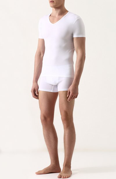 Хлопковая футболка с v-образным вырезом PEROFIL, арт. 24149-0003, фото 2