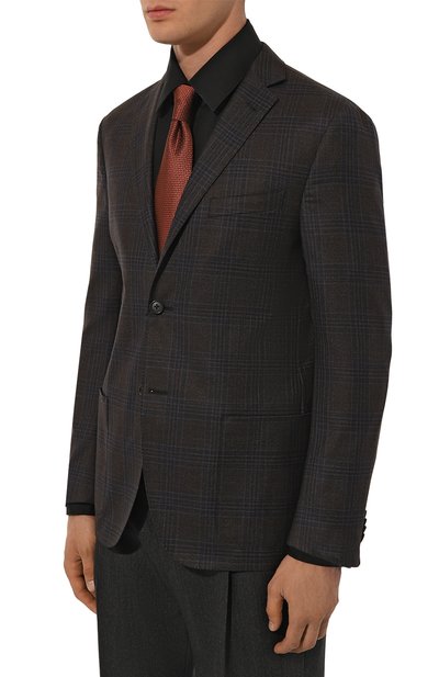 Шерстяной пиджак CORNELIANI коричневого цвета по цене 109000 руб., арт. 946002-9416277, фото 5 Шерстяной пиджак CORNELIANI, арт. 946002-9416277, фото 5