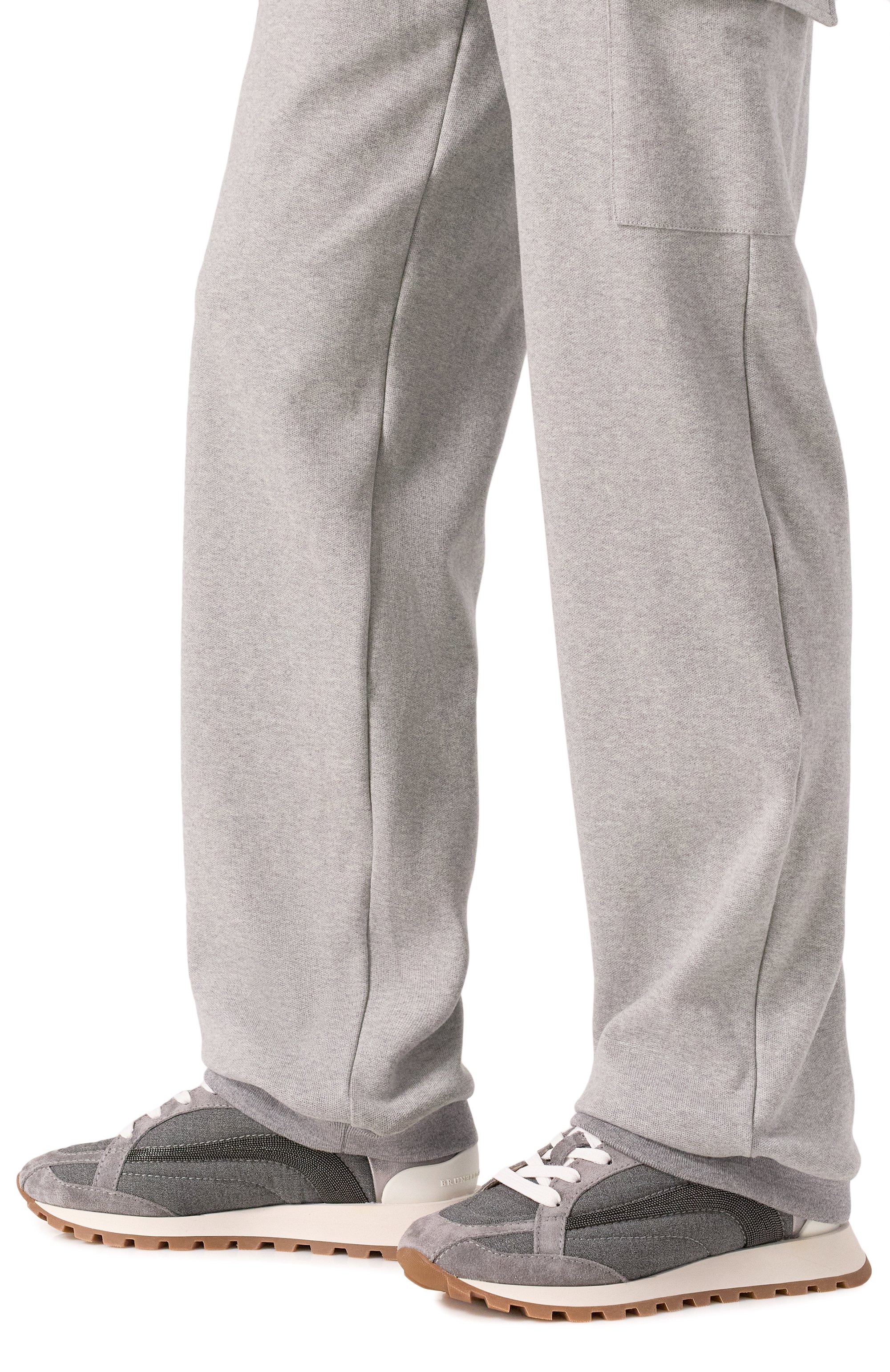 Комбинированные кроссовки BRUNELLO CUCINELLI, арт. MZ25G2777, фото 3