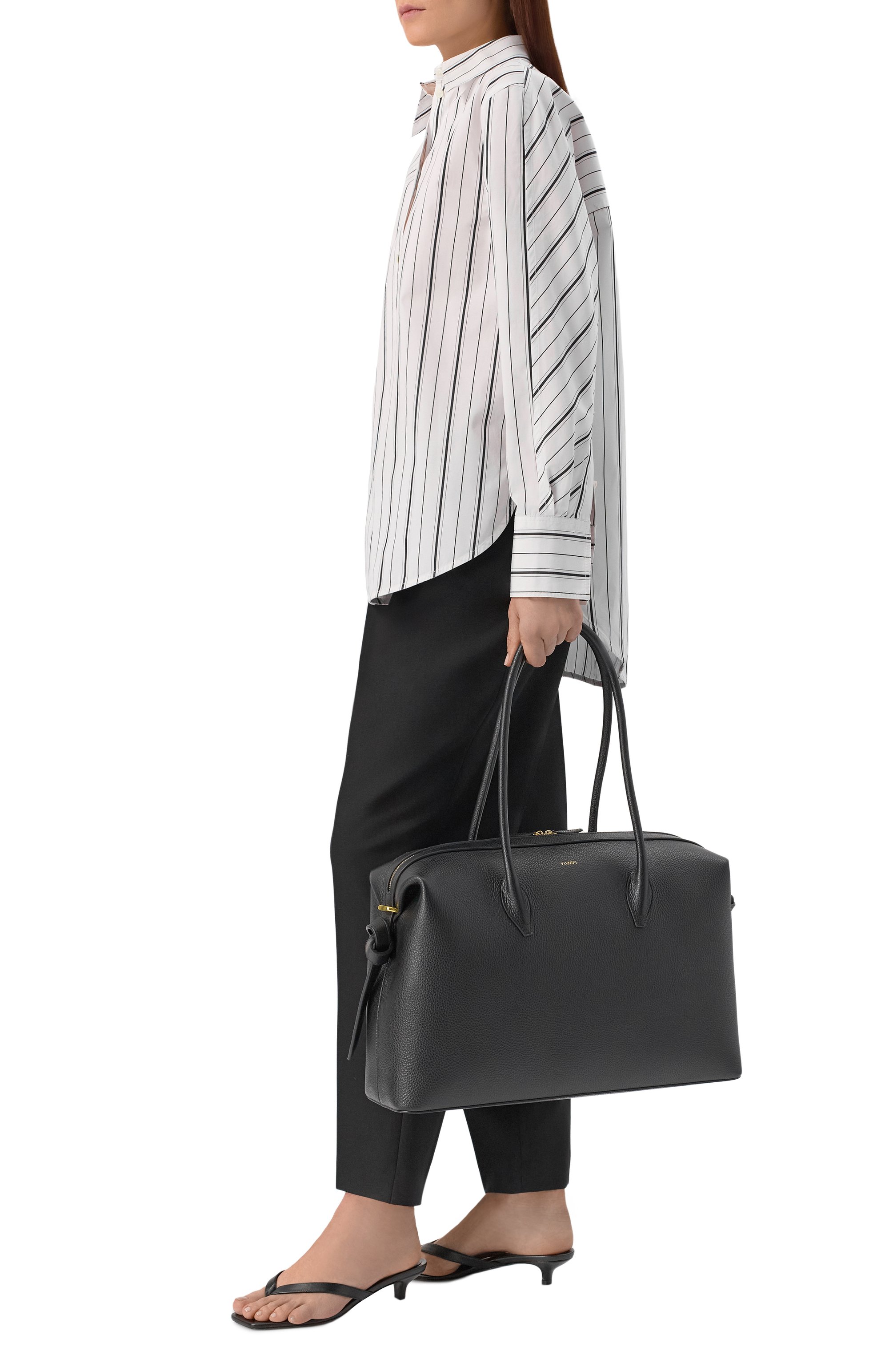 Сумка brioche duffle large YUZEFI, арт. LARGE BRI0CHE DUFFLE/PEBBLE GRAIN LEATHER, фото 3