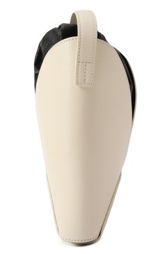 Женская сумка curve JIL SANDER кремового цвета, арт. J07WG0082/P7101 | Фото 4 (Ремень/цепочка: На ремешке; Размер: small; Материал: Натуральная кожа; Автоматизация ТО: Проставлено; Автоматизация состава: Проставлено)