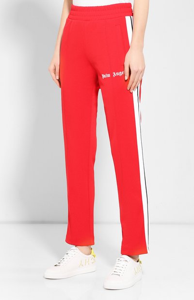 Брюки PALM ANGELS красного цвета по цене 36050 руб., арт. PMCA007F193840072001/W, фото 3 Брюки PALM ANGELS, арт. PMCA007F193840072001/W, фото 3