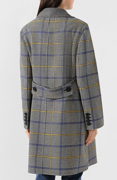 Шерстяное пальто BURBERRY разноцветного цвета по цене 266000 руб., арт. 8006306, фото 4 Шерстяное пальто BURBERRY, арт. 8006306, фото 4