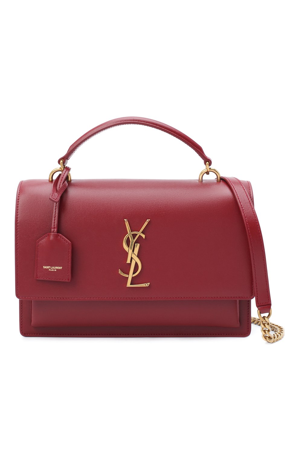 Женская красная сумка sunset medium SAINT LAURENT купить в