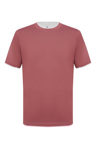 Мужская хлопковая футболка BRUNELLO CUCINELLI, арт. M0B137427