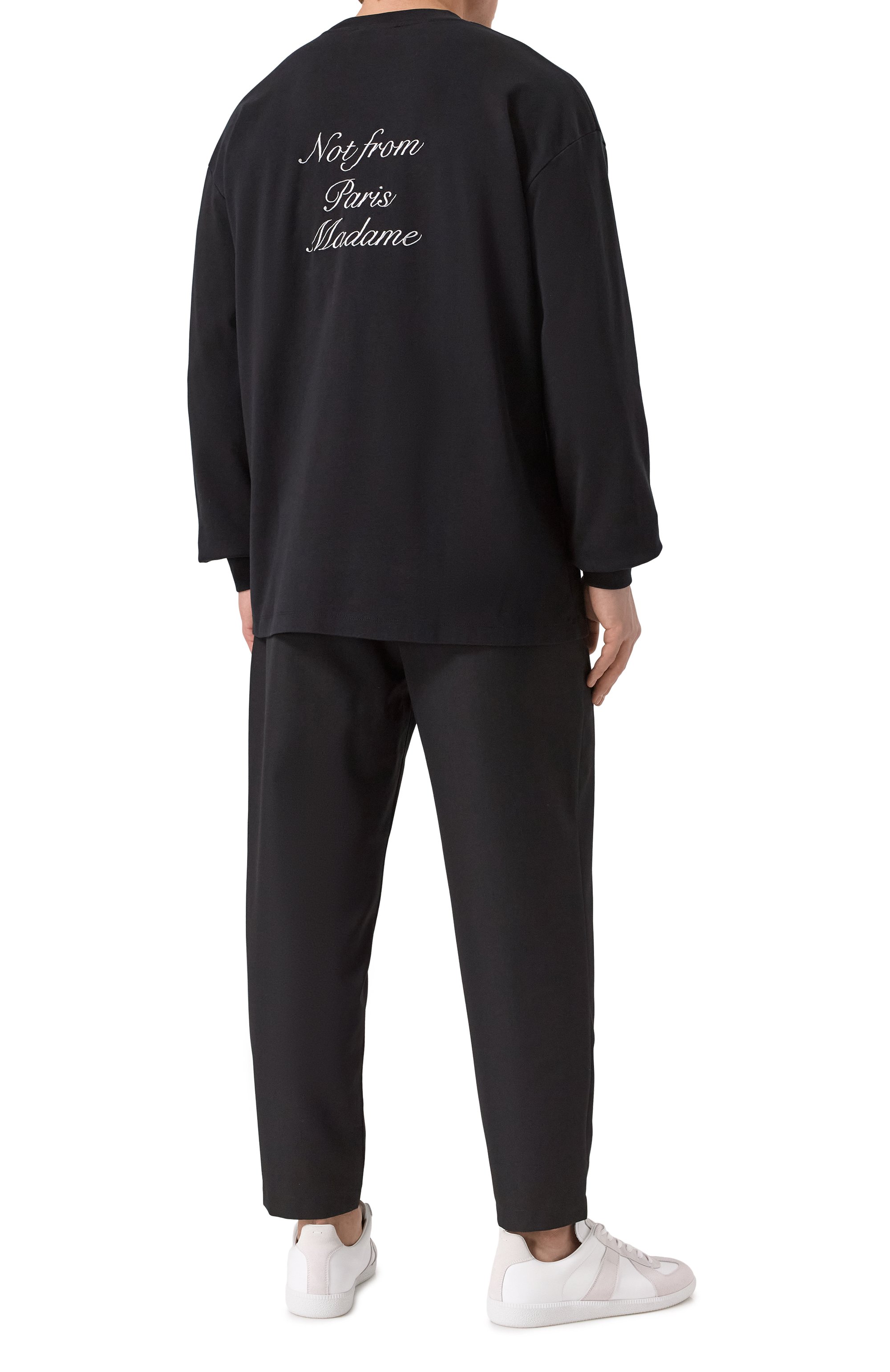 Хлопковый лонгслив DROLE DE MONSIEUR, арт. E-TS220-C0002-BL, фото 2