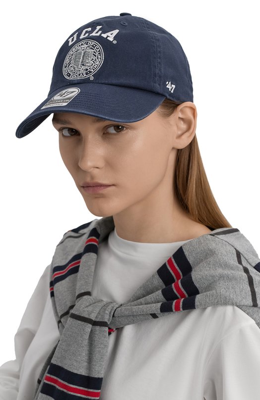 Хлопковая бейсболка Sporty and Rich AC060615639BL106 Синий  AC060615639BL106 Фото 2