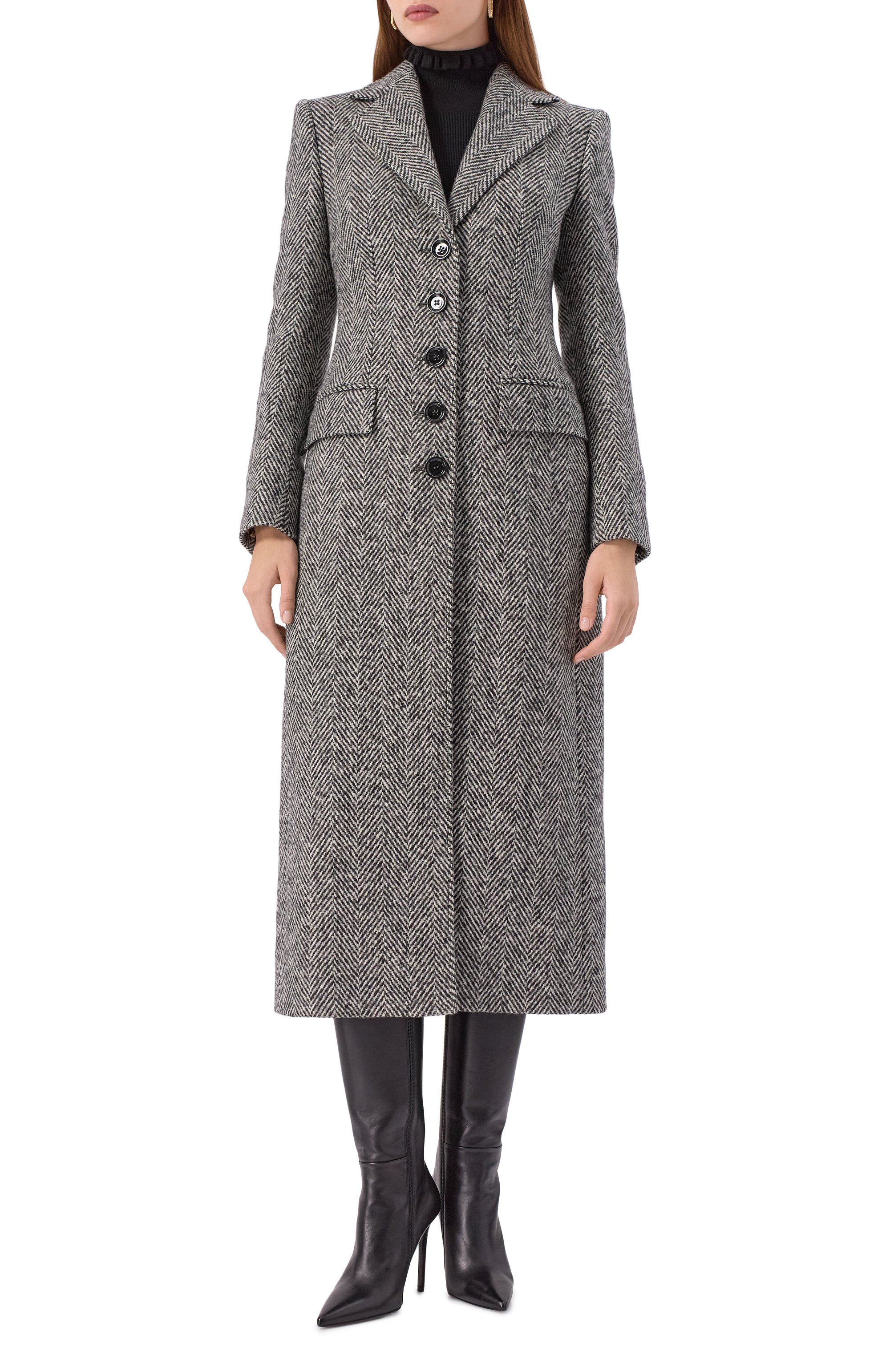 Шерстяное пальто DOLCE & GABBANA, арт. F0W4QT/FC2FU, фото 3