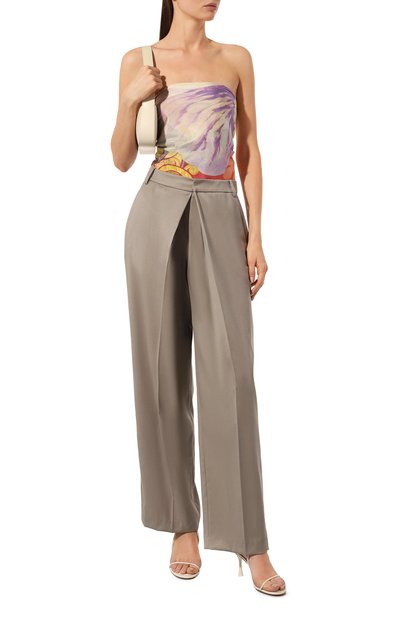 Шелковый платок анютины глазки GOURJI, арт. T23VT7R, фото 2