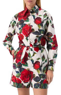 Женская хлопковая рубашка DOLCE & GABBANA разноцветного цвета, арт. F5S65T/HS5S2 | Фото 3 (Рукава: Длинные; Длина (для топов): Удлиненные; Принт: С принтом; Стили: Кэжуэл; Женское Кросс-КТ: Рубашка-одежда; Материал внешний: Хлопок; Кросс-КТ: костюм; Автоматизация ТО: Проставлено; Размерность: Идёт в размер; Автоматизация состава: Проставлено)