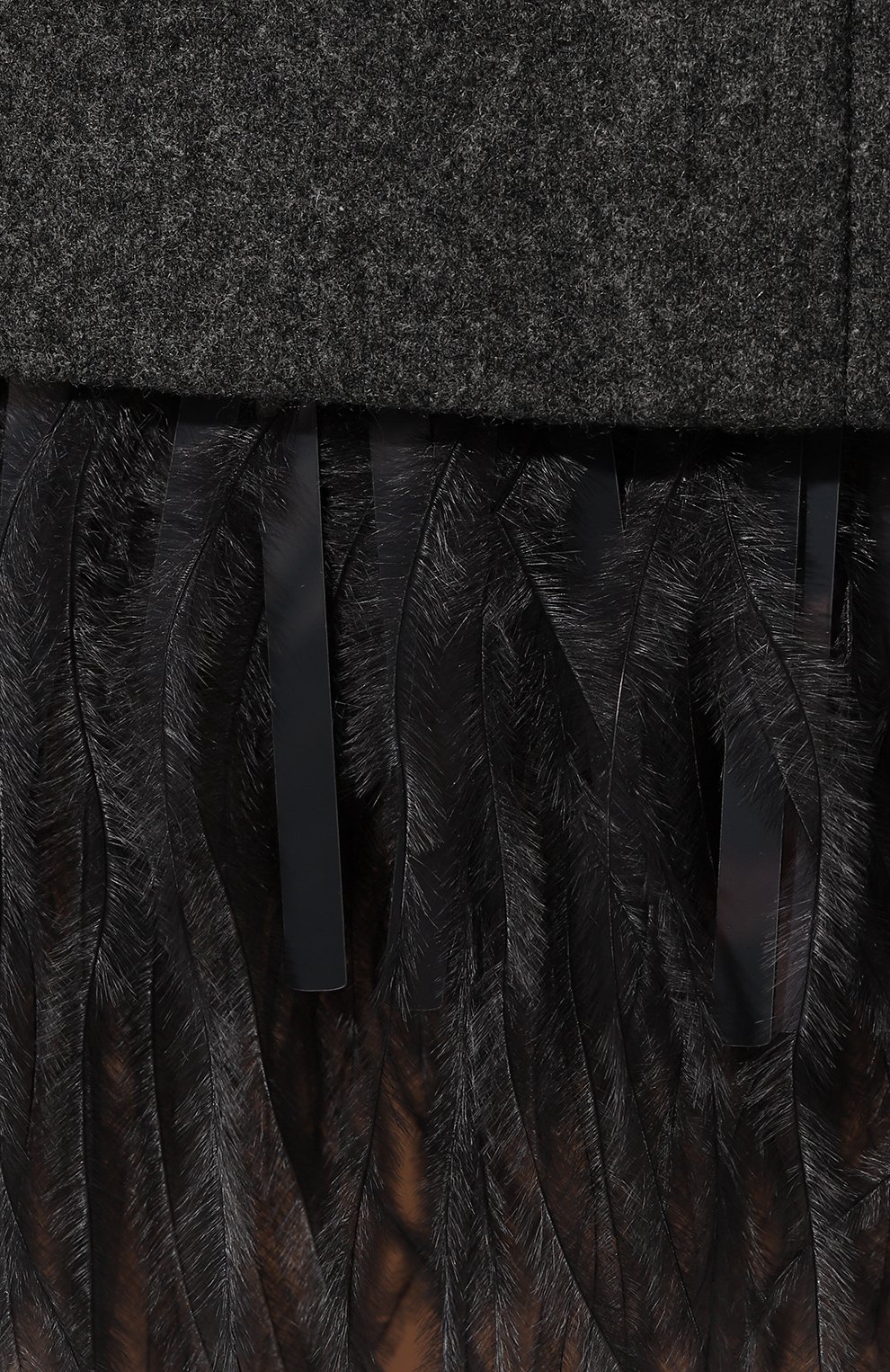 Юбка с отделкой перьями BRUNELLO CUCINELLI, арт. MD588G3702, фото 5