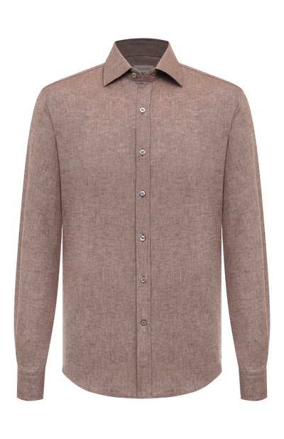 Мужская рубашка из хлопка и льна PAUL&SHARK, арт. 14313102CF