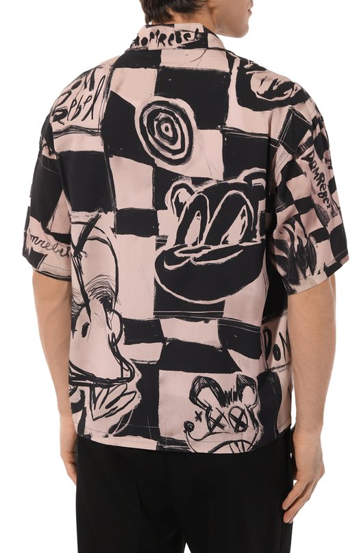 Рубашка из вискозы DOMREBEL MCHECKMATE/CAMP C0LLAR SHIRT Розовый  MCHECKMATE/CAMP C0LLAR SHIRT Фото 4
