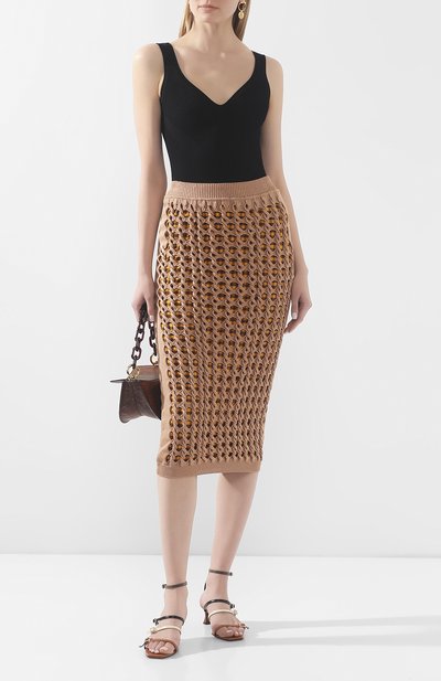 Юбка из вискозы FENDI, арт. FZQ606 ABWL, фото 2