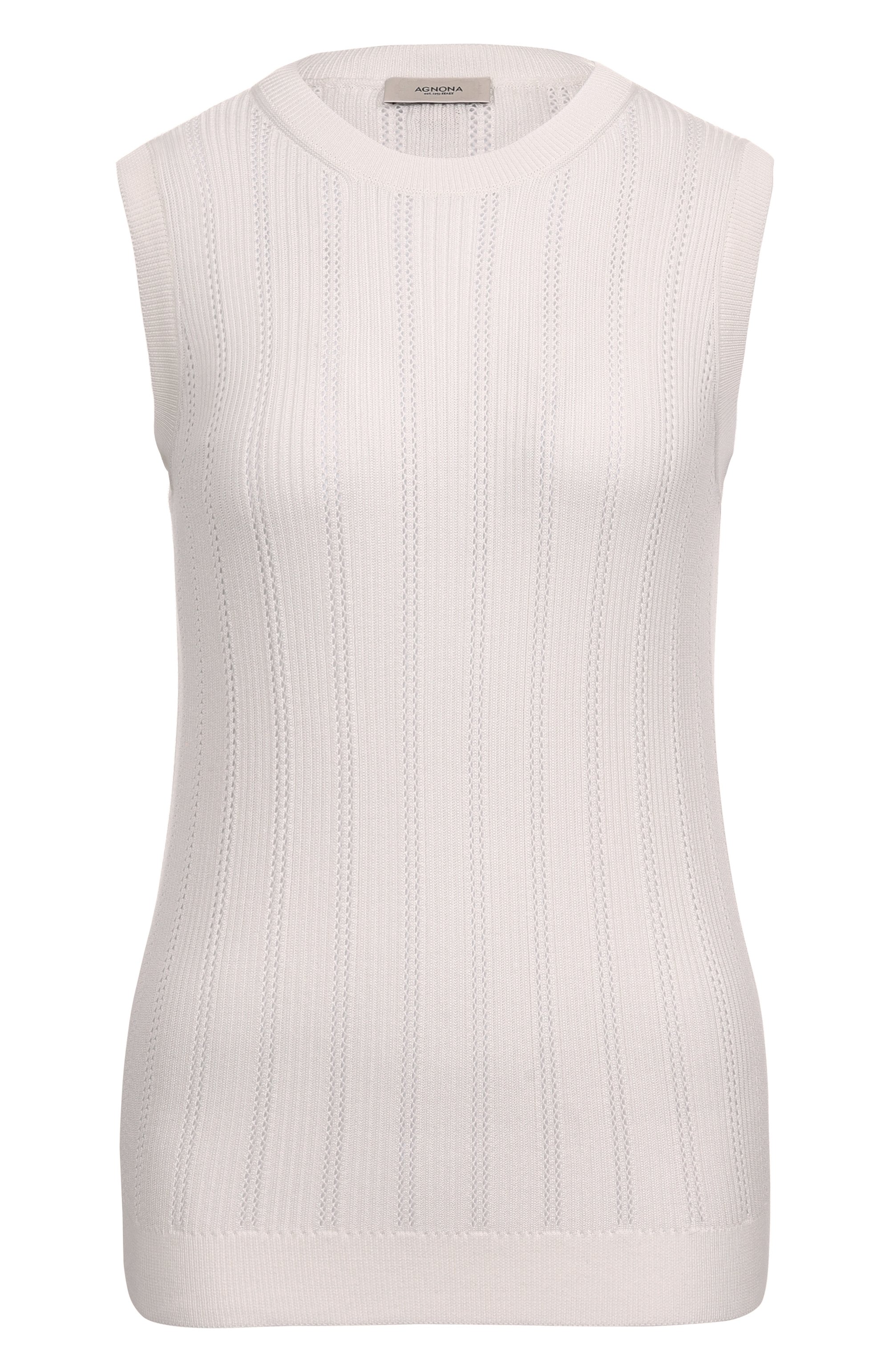 Топ из хлопка и шелка AGNONA, арт. KV09030/8Q140M, фото 1