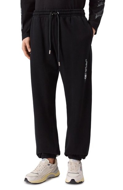 Хлопковые джоггеры OFF-WHITE, арт. 0MCH057F25FLE002, фото 3