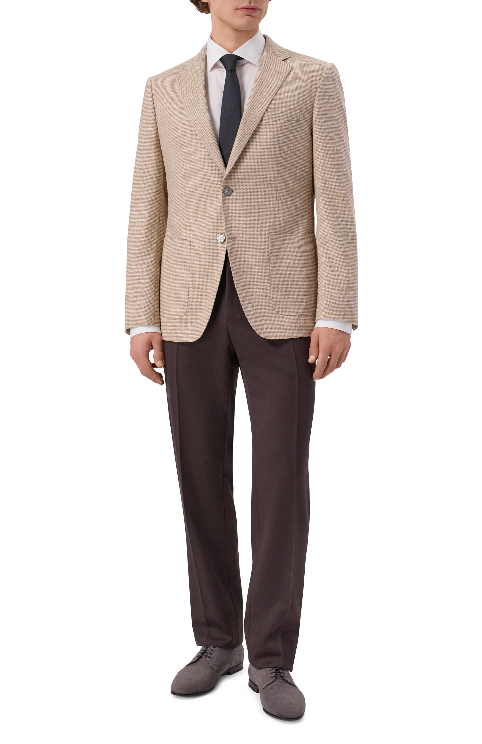 Пиджак из шерсти и шелка BOSS, арт. 50556956, фото 2