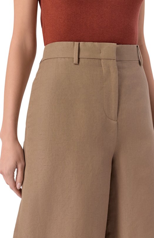 Шорты изо льна и шелка MVST M26.2PW.T011/F123 Бежевый  M26.2PW.T011/F123 Фото 5