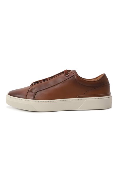 Кожаные кеды gary BOSS коричневого цвета по цене 59850 руб., арт. 50536619, фото 4 Кожаные кеды gary BOSS, арт. 50536619, фото 4