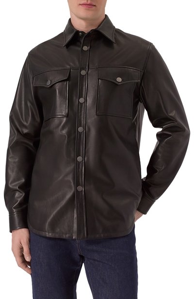 Кожаная куртка-рубашка MVST, арт. 54204/58-68, фото 3