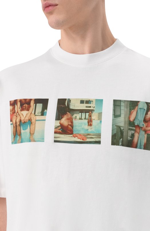 Хлопковая футболка Dsquared2 S74GD1550/D20106 Белый  S74GD1550/D20106 Фото 5