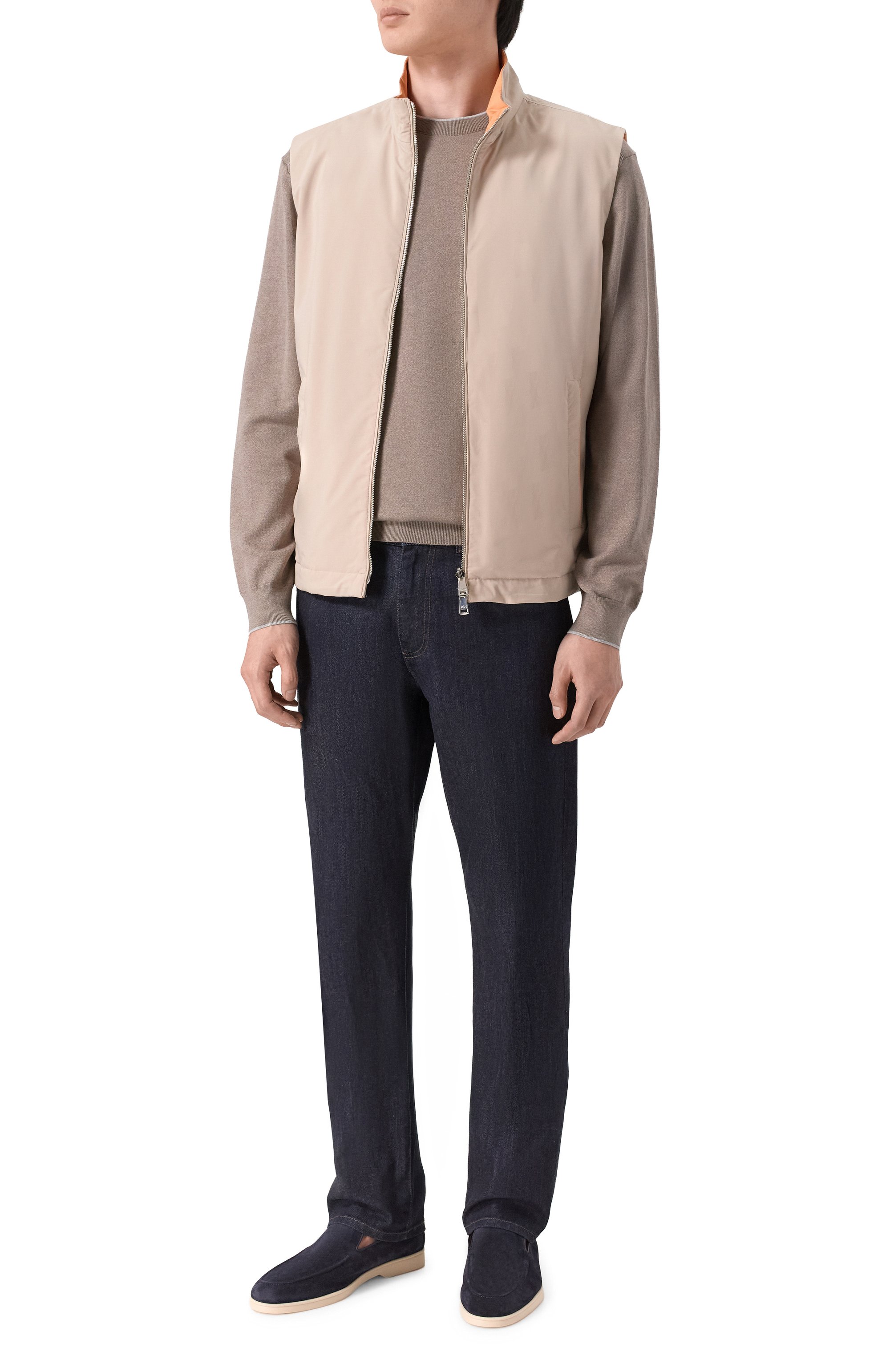 Замшевые лоферы DOUCAL'S темно-синего цвета по цене 56850 руб., арт. DU3413NWMAUZ274G, фото 2 Замшевые лоферы DOUCAL'S, арт. DU3413NWMAUZ274G, фото 2