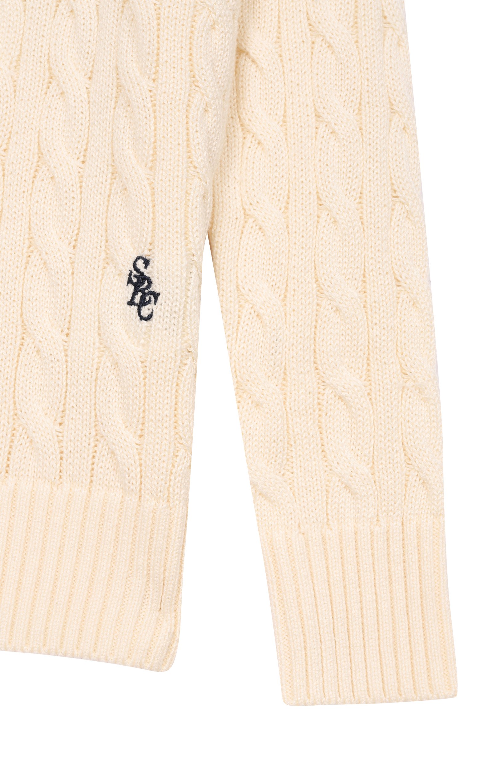 Хлопковый пуловер SPORTY AND RICH кремового цвета по цене 16350 руб., арт. WS09176302WH37, фото 3 Хлопковый пуловер SPORTY AND RICH, арт. WS09176302WH37, фото 3