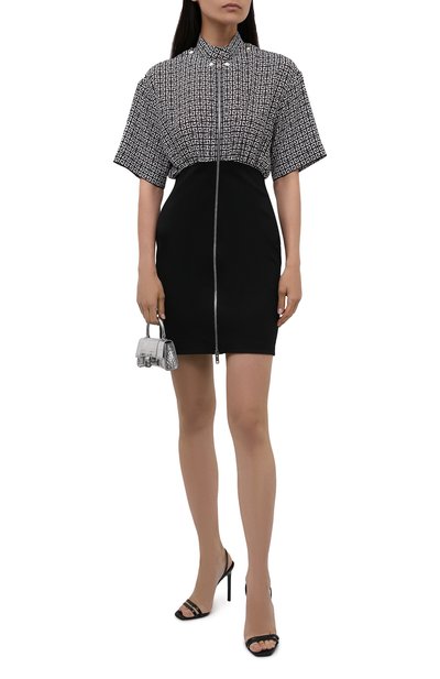 Шелковое платье GIVENCHY черно-белого цвета по цене 157000 руб., арт. BW215213UA, фото 2 Шелковое платье GIVENCHY, арт. BW215213UA, фото 2