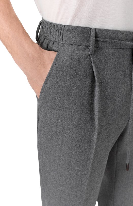 Шерстяные брюки L.B.M. 1911 8135/00121 Серый  8135/00121 Фото 5