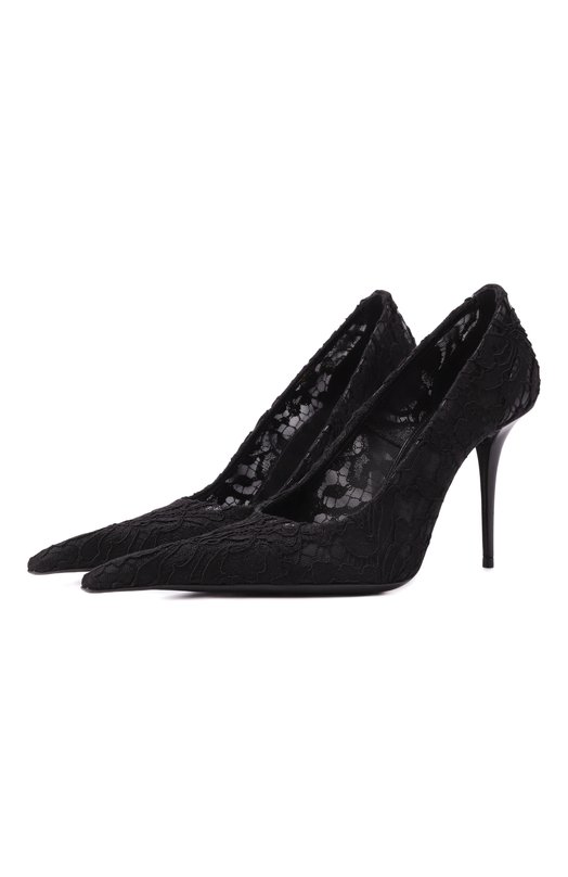 Текстильные туфли Thierry 95 Saint Laurent 853179/AAE9M Чёрный 853179/AAE9M