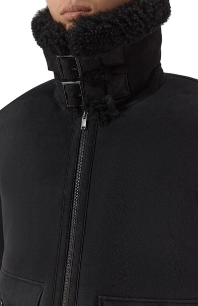 Дубленка из овчины MVST черного цвета по цене 525000 руб., арт. M25.1MM.0003/BIG SIZE/PELULUNG0, фото 5 Дубленка из овчины MVST, арт. M25.1MM.0003/BIG SIZE/PELULUNG0, фото 5