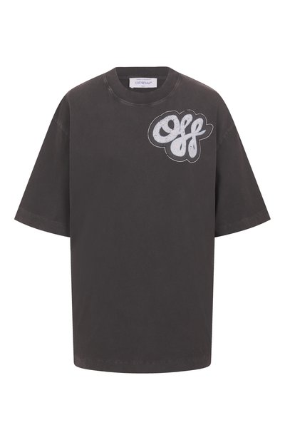 Женская хлопковая футболка OFF-WHITE, арт. 0WAA134S25JER003