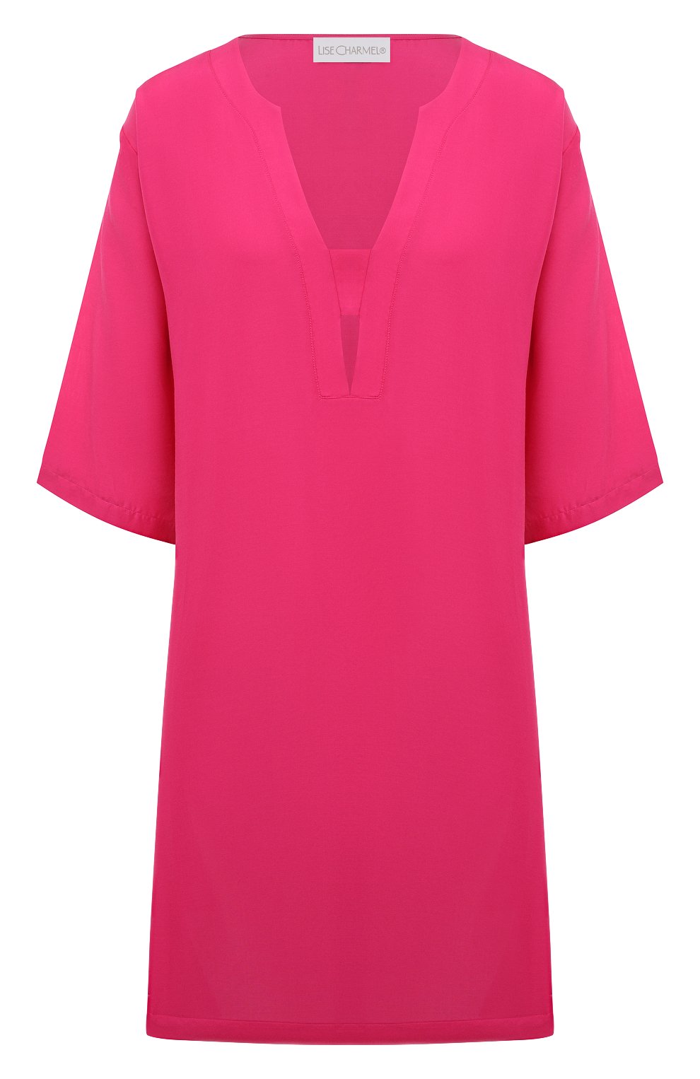 Туника из хлопка и шелка LISE CHARMEL розового цвета по цене 31140 руб., арт. ASB4471, фото 1 Туника из хлопка и шелка LISE CHARMEL, арт. ASB4471, фото 1