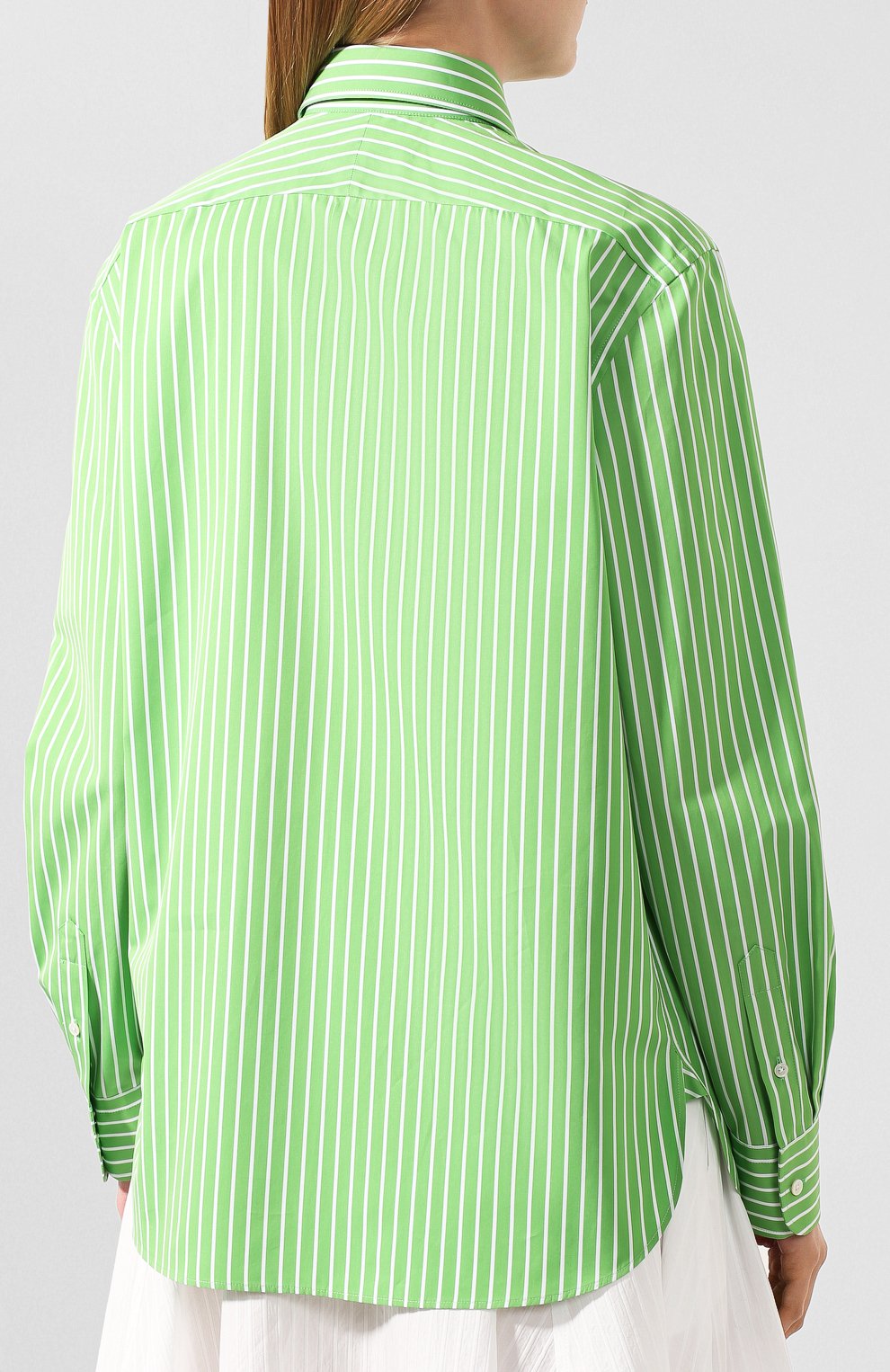 Хлопковая блузка RALPH LAUREN зеленого цвета по цене 79950 руб., арт. 290794255, фото 4 Хлопковая блузка RALPH LAUREN, арт. 290794255, фото 4