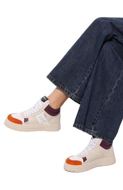 Кожаные кеды PATRIZIA PEPE, арт. 8Z0099_V020, ф ото 3