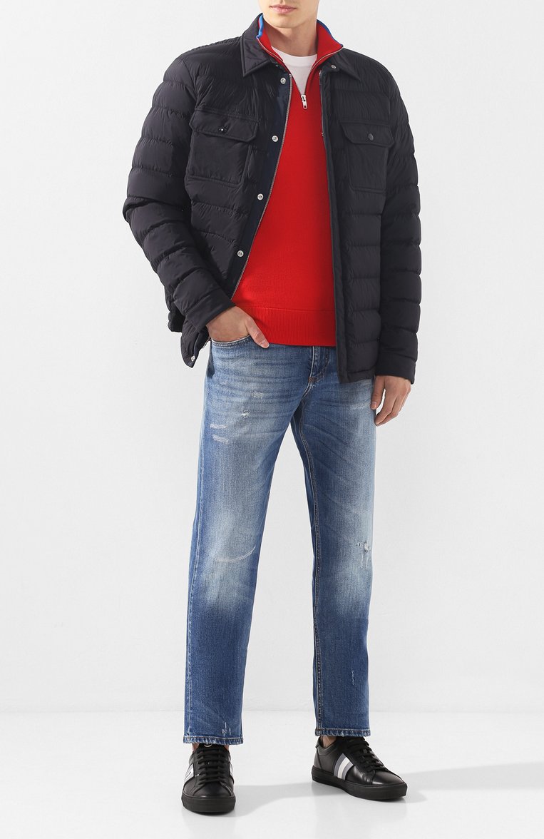 Мужской шерстяной джемпер KENZO красного цвета, арт. F965PU5003AB | Фото 2 (Статус проверки: Проверена категория, Проверено; Рукава: Длинные; Материал внешний: Шерсть; Длина (для топов): Стандартные; Мужское Кросс-КТ: Джемперы; Принт: Без принта; Вырез: Круглый; Стили: Кэжуэл)